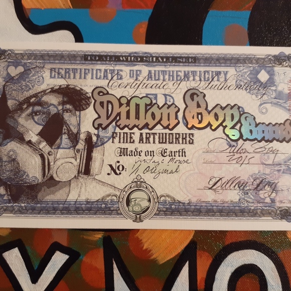 Disney Dillon Boy Mickey Large ORIGINAL W/COA - Picture 5 of 8